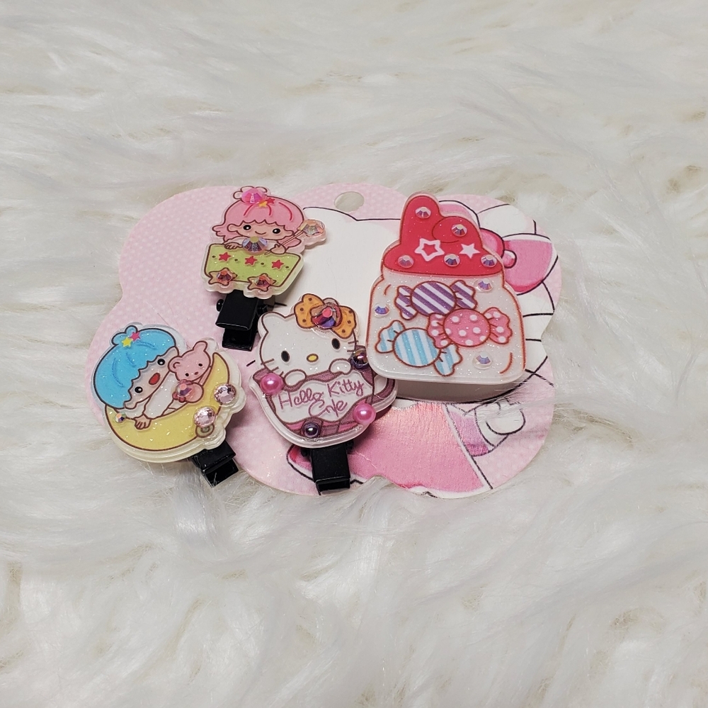 💖10 FOR 20💖Sanrio Hello Kitty Multicolor Hair Clips